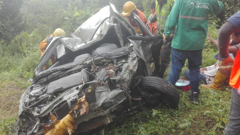 Un muerto y dos heridos deja accidente de tránsito en la Línea
