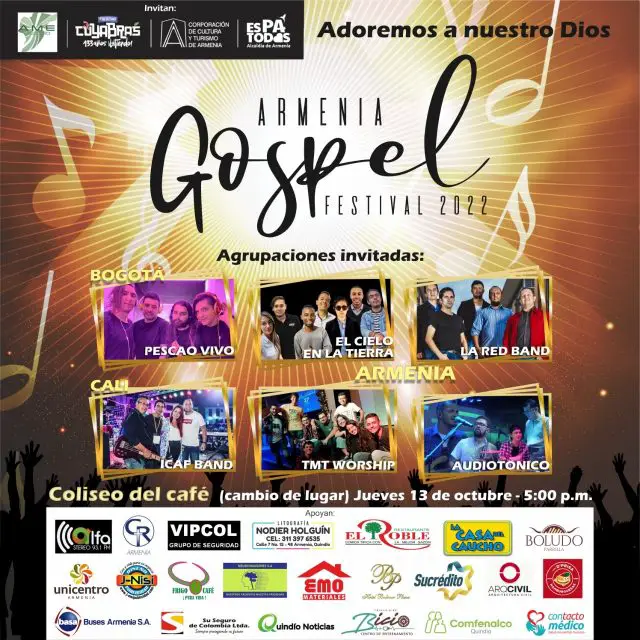 Hoy, concierto Gospel en el Coliseo del Café - Quindío Noticias Hoy, concierto Gospel en el Coliseo del Café – Quindío Noticias