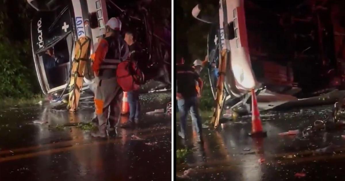 Volcamiento de bus Bolivariano deja tres muertos y más de una docena de ...