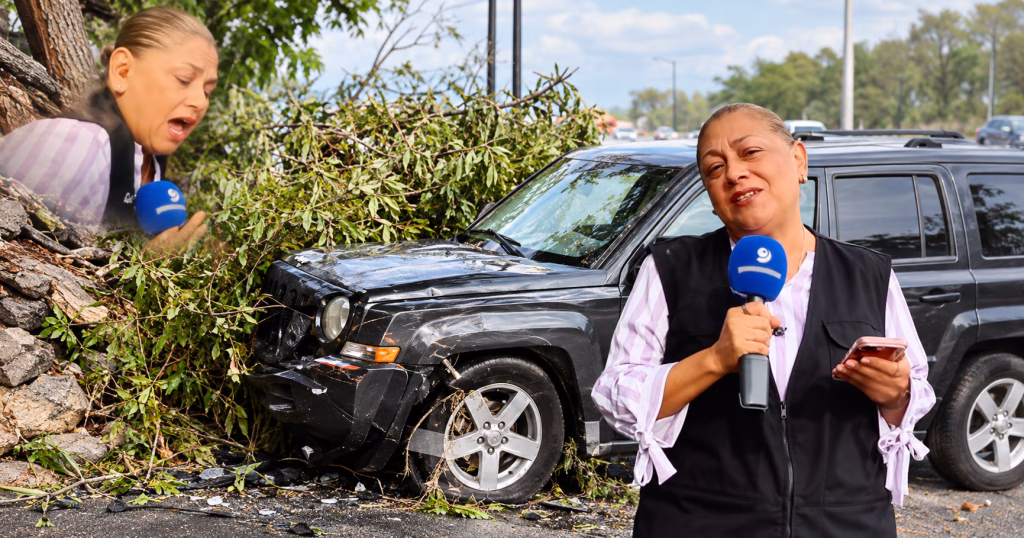 ¡Terror en vivo! Camioneta arrolló a periodista y a su camarógrafo en plena transmisión