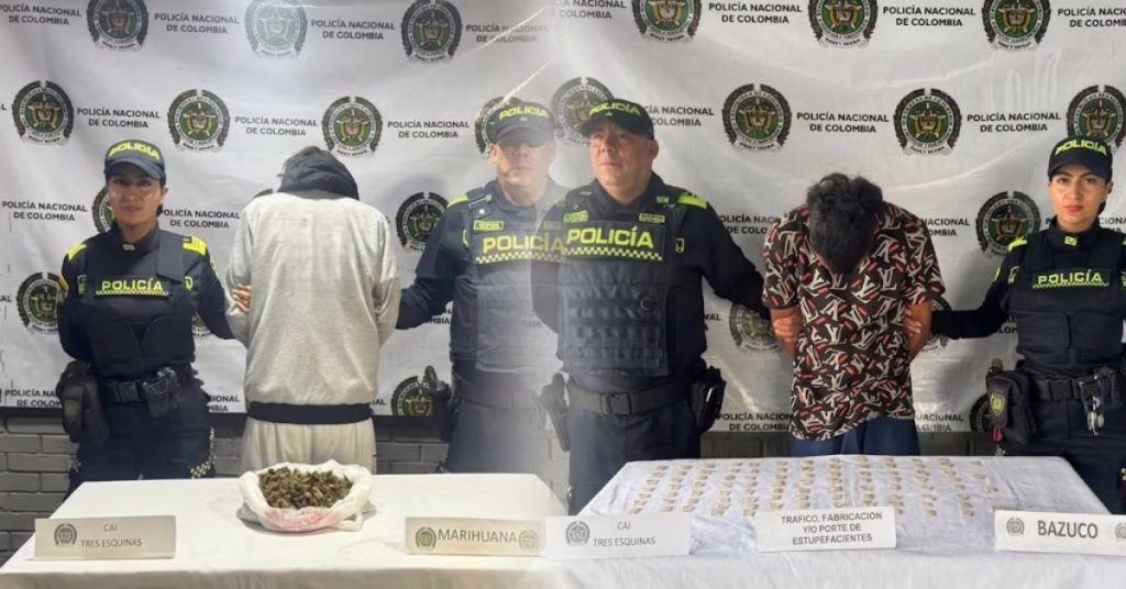 ¡Dos golpes en un mismo sector! Uno llevaba marihuana y otro 100 empaques de bazuco