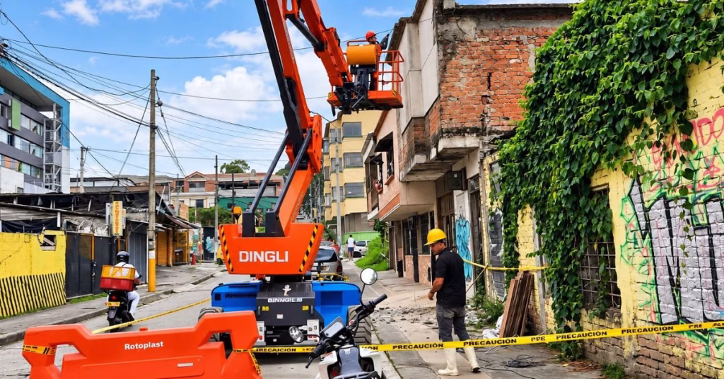Retiran fachadas peligrosas en Armenia: nueve edificaciones afectadas por el terremoto ya recibieron intervención