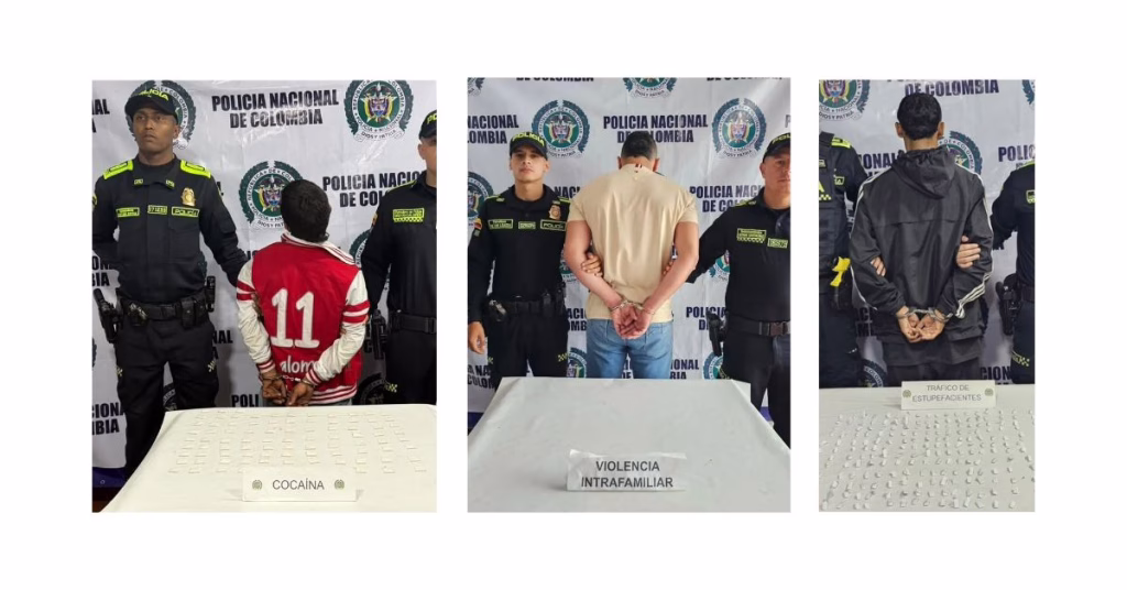 ¡Tres casos encendieron las alarmas! Dos capturas por drogas y una denuncia de violencia intrafamiliar