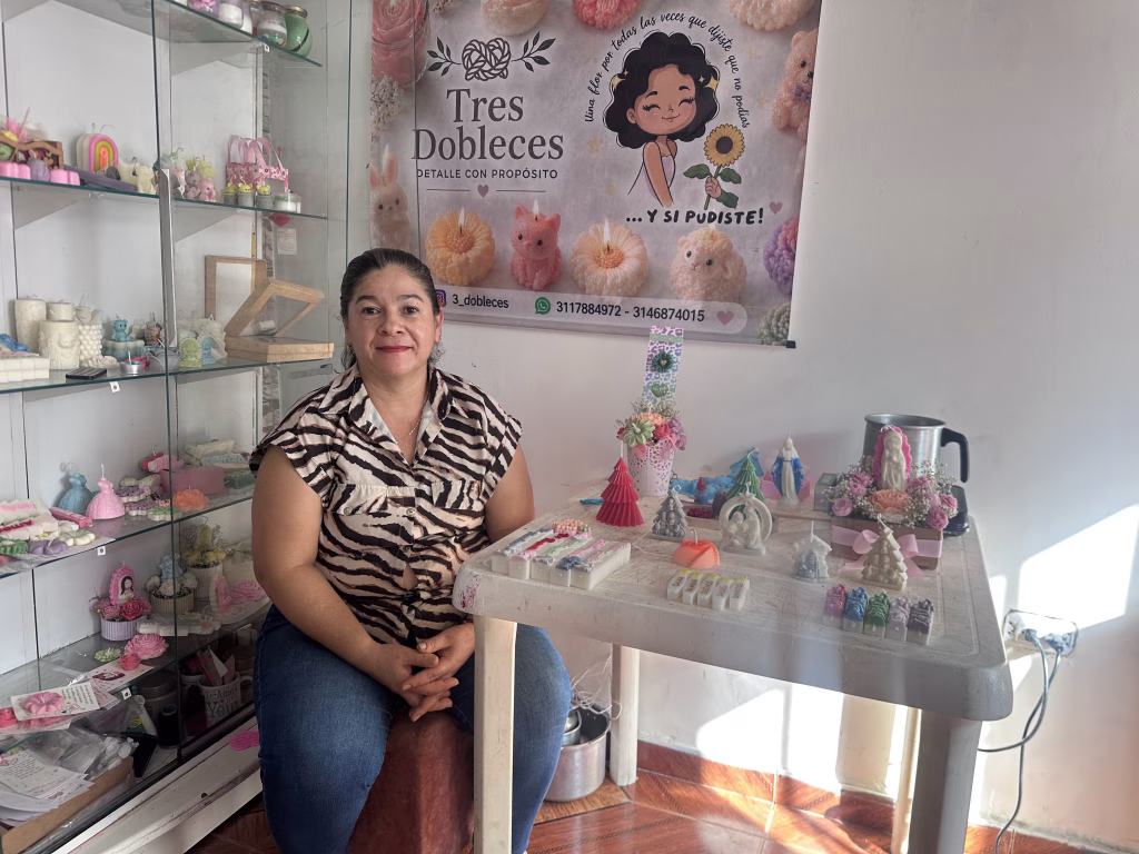 ¡Del amor por sus hijos a un referente de feria! La inspiradora historia de Elizabeth Aguirre y su emprendimiento de velas artesanales